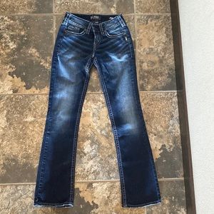 Silver Suki Slim Bootcut Jeans 26x33